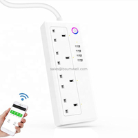 WiFi Smart Power Strip 4 AC Outlets Works with Alexa Echo And Google Home White Color