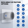 Matter Wifi Smart Socket 16A EU Smart Plug Timing Tuya App With Power Monitoring Works with Homekit Alexa