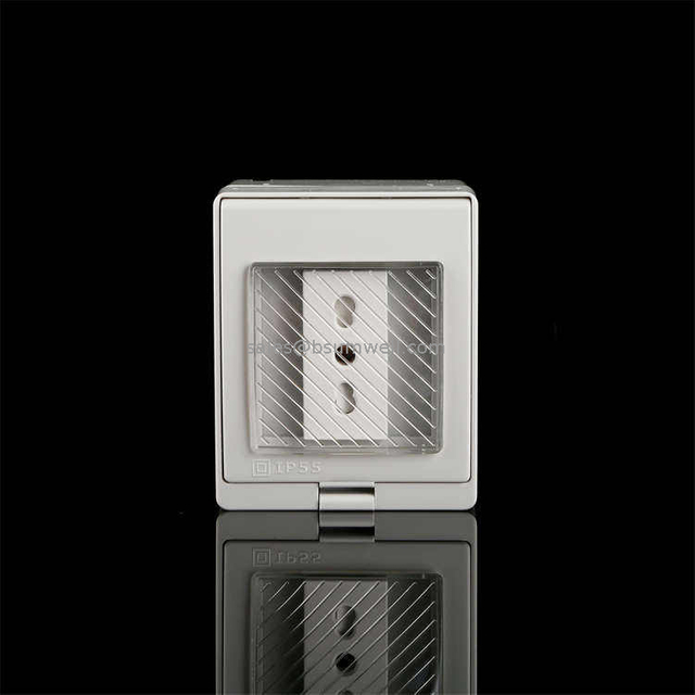 Good Price Power Outlet Wall Switch Socket Italy 1 Gang Socket Cover Waterproof IP55 Power Plugs Sockets
