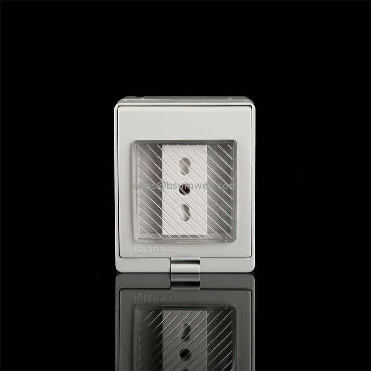 Good Price Power Outlet Wall Switch Socket Italy 1 Gang Socket Cover Waterproof IP55 Power Plugs Sockets