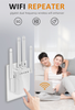 1200Mbps 2.4GHz/5GHz Dual Band AP Wireless Wifi Repeater AC Extender Signal Booster With 4 External Antennas