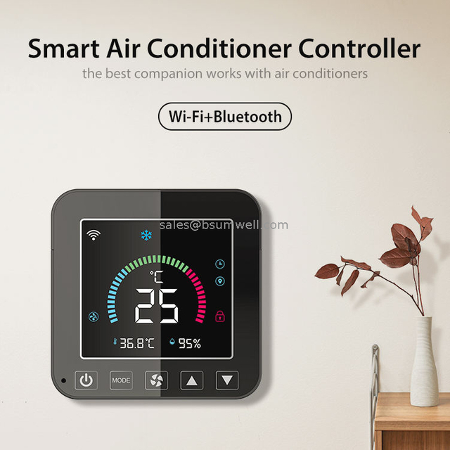 Tuya WiFi Smart Temperature And Humidity Infrared Thermostat Air Controller Thermostat Screen Display Infrared Thermostat