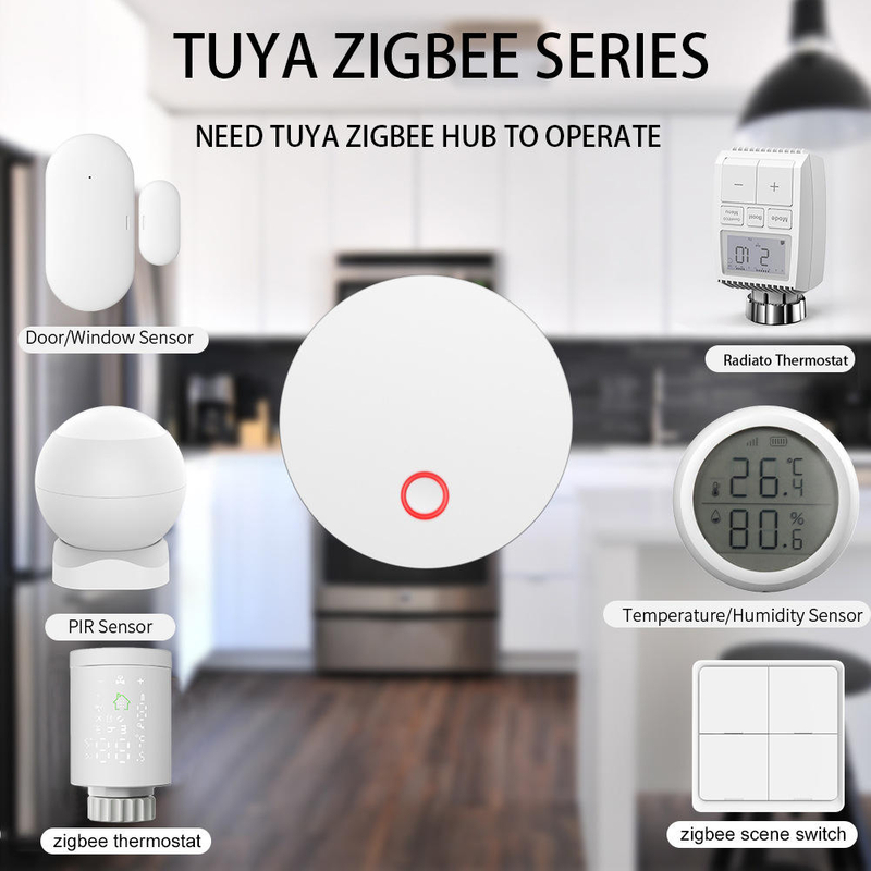 Tuya WiFi/ZigBee/BLE Smart Thermostatic Radiator Valves Wireless TRV Battery Operated Underfloor Heating Thermostat