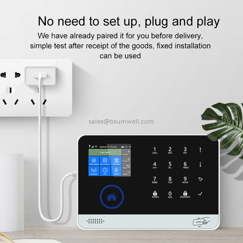 TUYA GSM WIFI Smart Home Fire Alarm System Smoke Home Security Alarm System