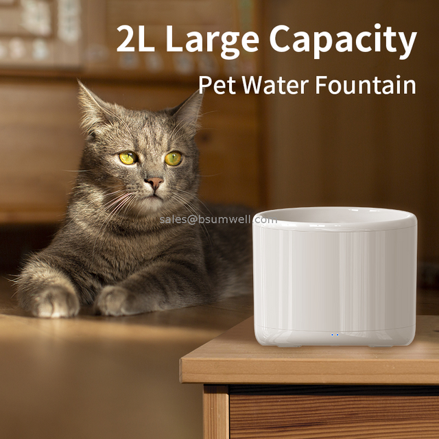 Wholesale Oem 2.5L Automatic APP Smart Electric Wifi Wireless Custom Pet Water Dispenser Drinking Fountain for Cat Dog