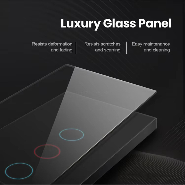 Switch Light Wifi Smart Timer Touch Lights Switch US with App Control New Design