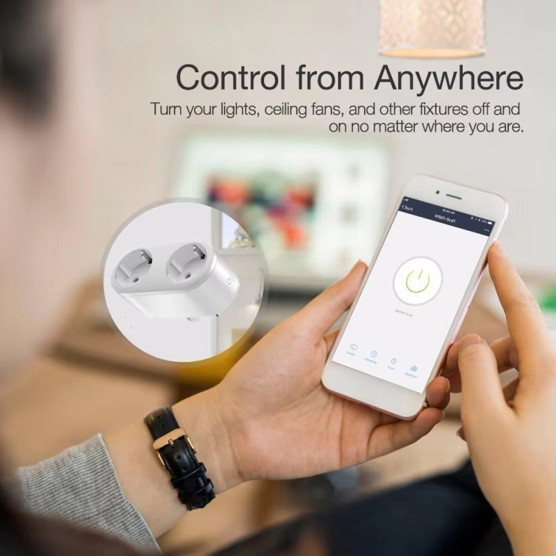 Control from AnywhereTum your lights, ceiling fans, and other fixtures off andon no matter where you are.