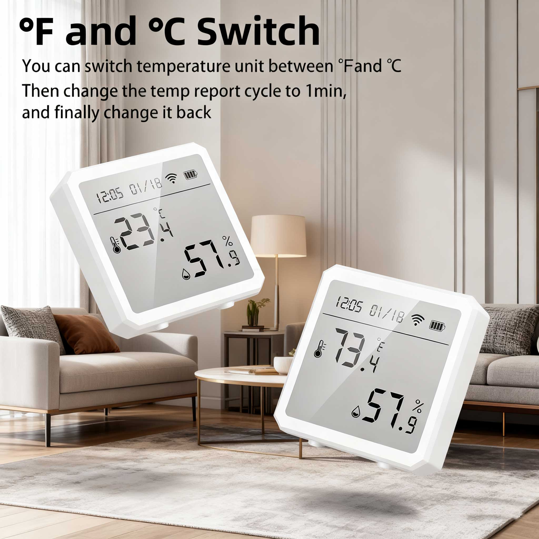Alexa Compatible Tuya Humidity Monitor