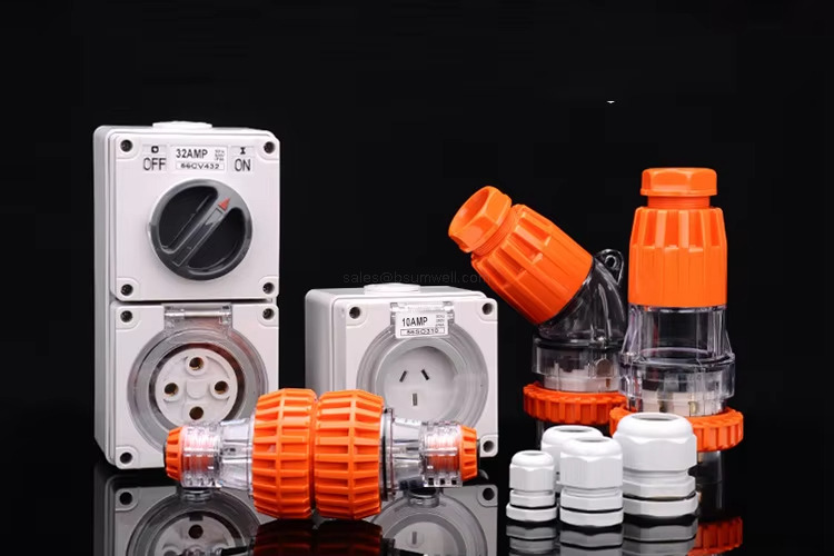 56p313 uk type 250V 13A 13amp 13 AMP waterproof industrial plug with CE