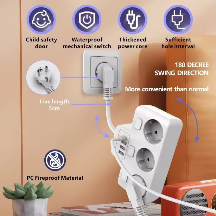 Child safety door Waterproof Thickenedmechanical switchpower core Sufficient hole interval
