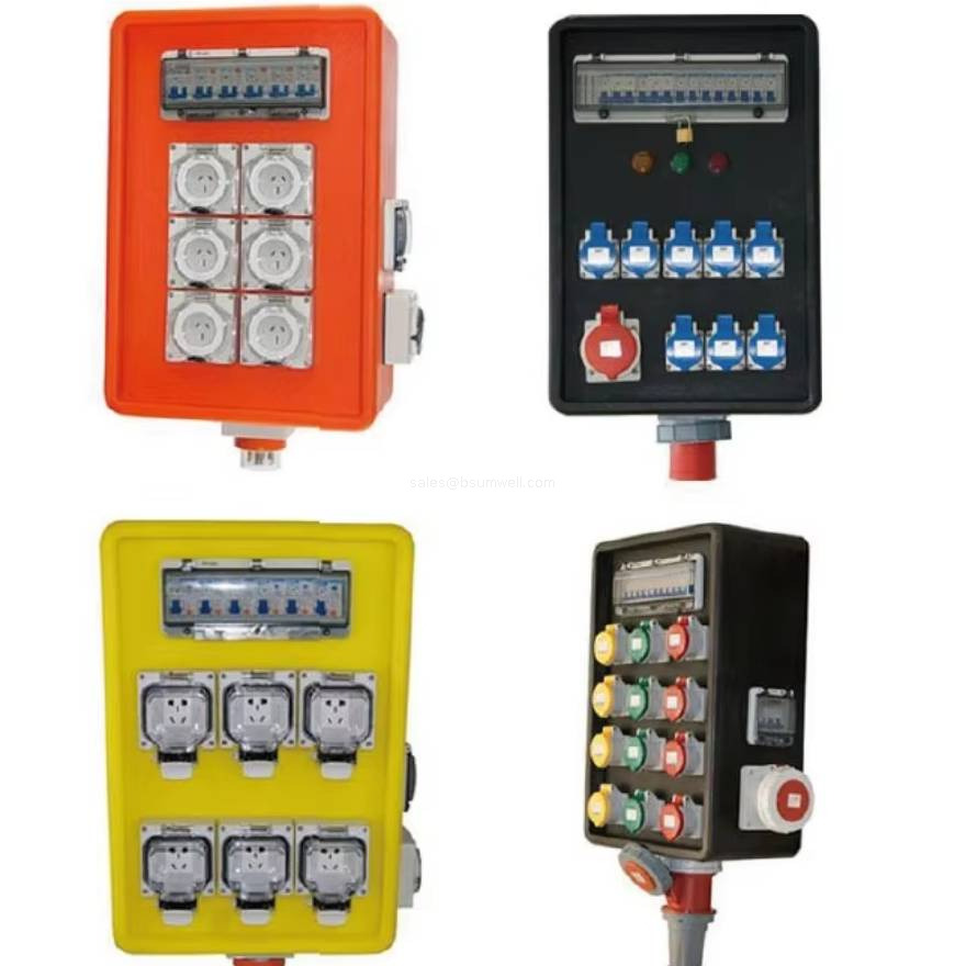 Portable power distribution box