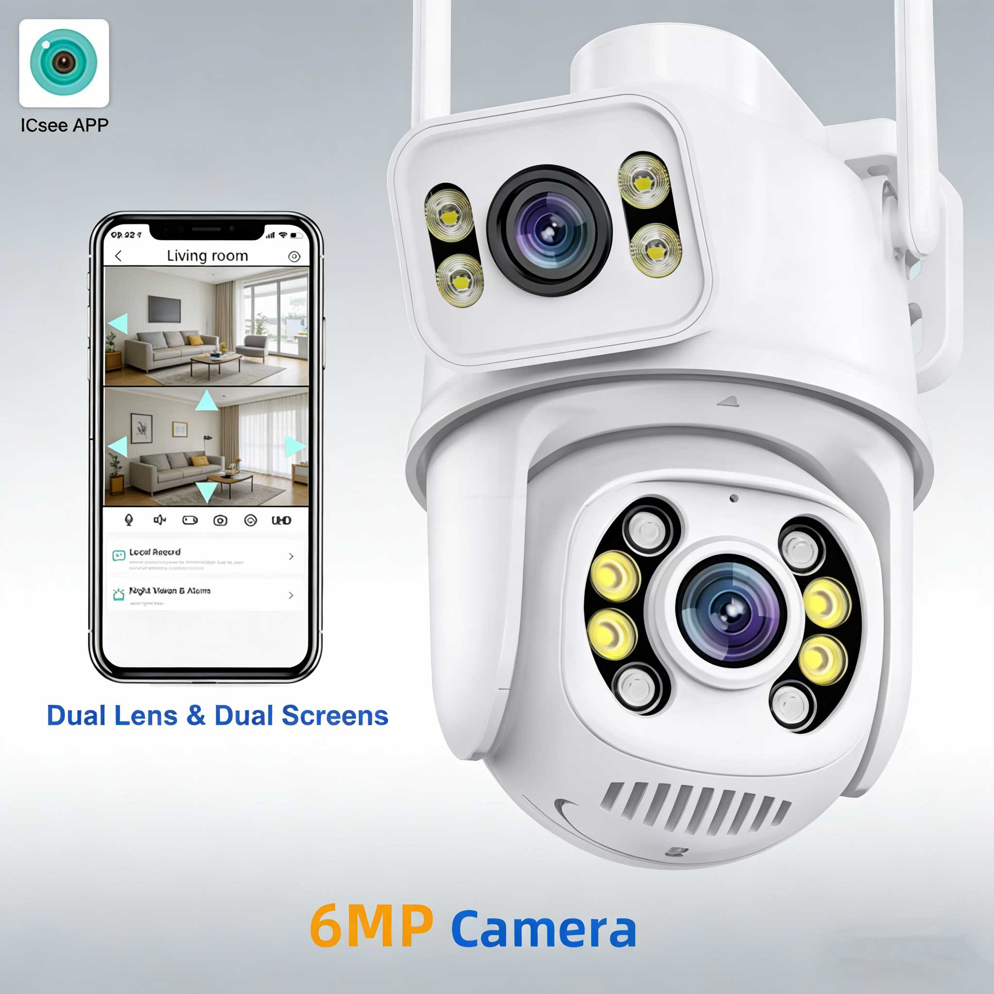 iCSee APP 2-way audio WiFi camera