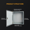 Heavy Duty Waterproof IP65 Metal Electrical Panel Box Lockable Stainless Steel Distribution Enclosure Cabinet for Industrial Control OEM ODM