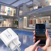 APP remote access: Control the smart plug via Tuya or Smart Life app from anywhere—turn devices on/off, adjust settings, or check status, even when away from home.
