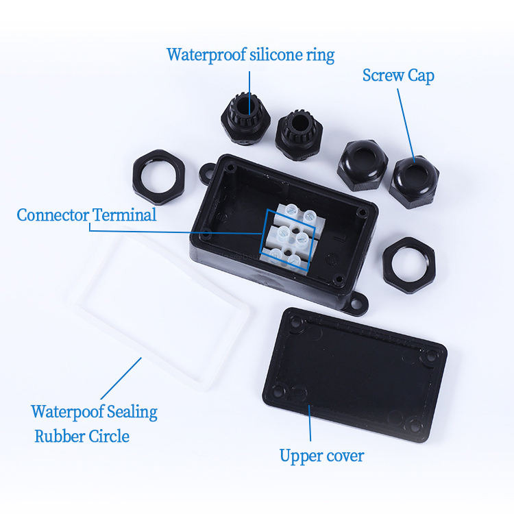 IP66 Waterproof Two Way Small Electrical Junction Box for Outdoor Lighting