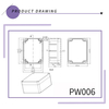 115x90x55 Mm Waterproof ABS Plastic Junction Box Electrical Enclosure Custom Waterproof Junction Box