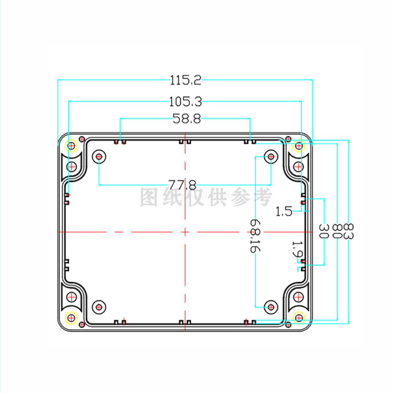 Custom IP65 Waterproof ABS Plastic Outdoor Junction Box Enclosure Industrial Instrument Enclosure