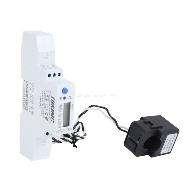Single-Phase WiFi Energy Meter – DIN Rail Smart Meter with Remote Monitoring & Real-Time Data
