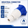 Industrial wall mounted plug socket