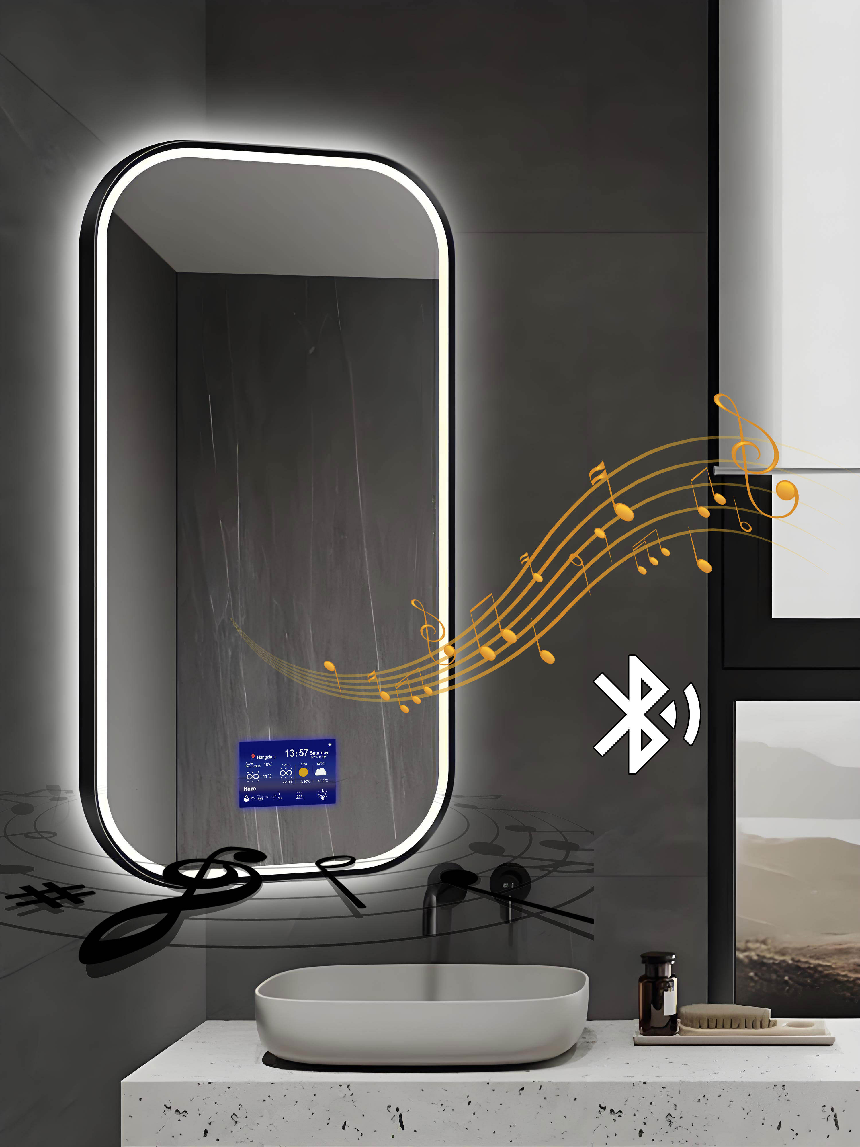 Bathroom Mirror Touch Dimming Double Touch Defogging Capacitive Touch Sensor Switch