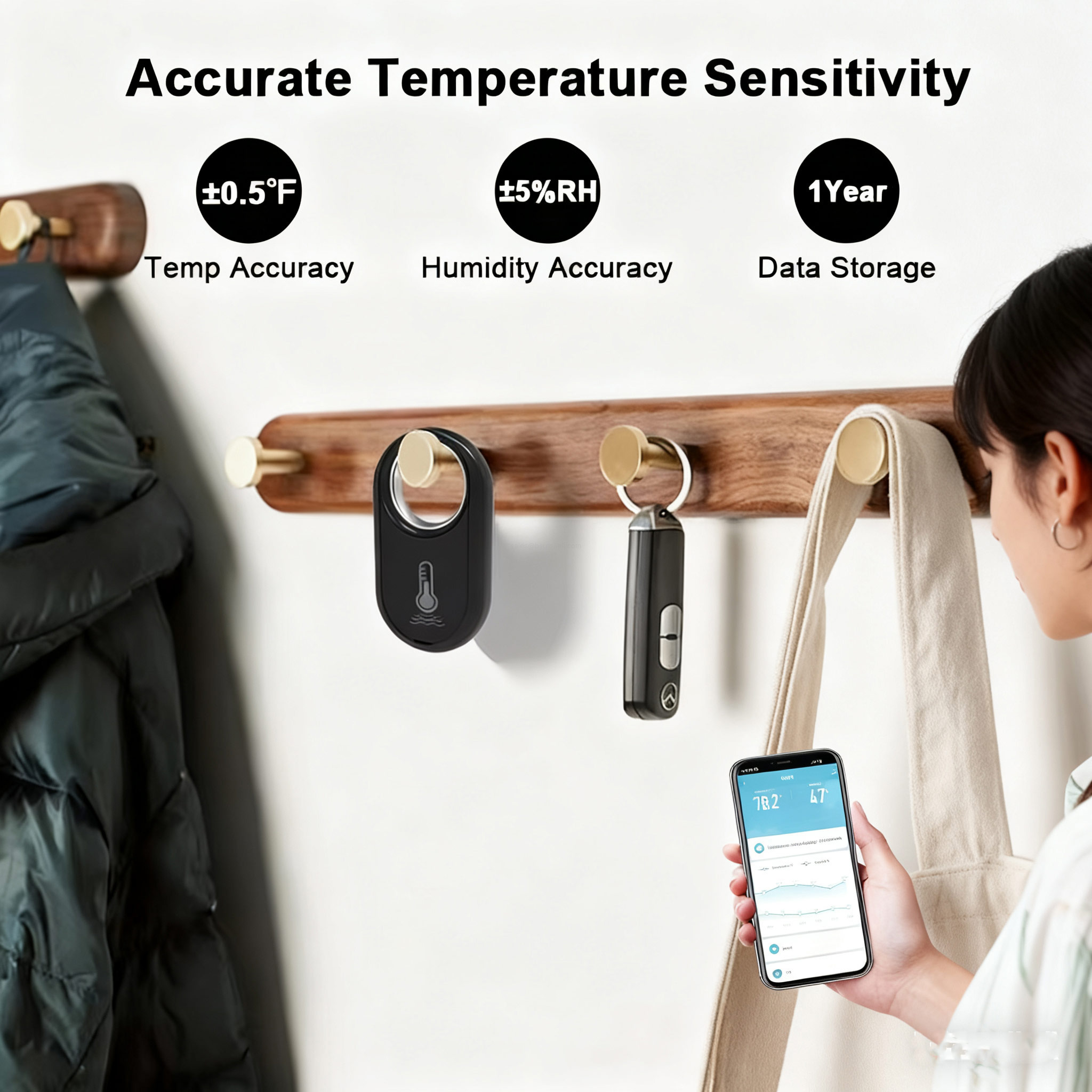 1-year data storage Tuya ZigBee sensor
