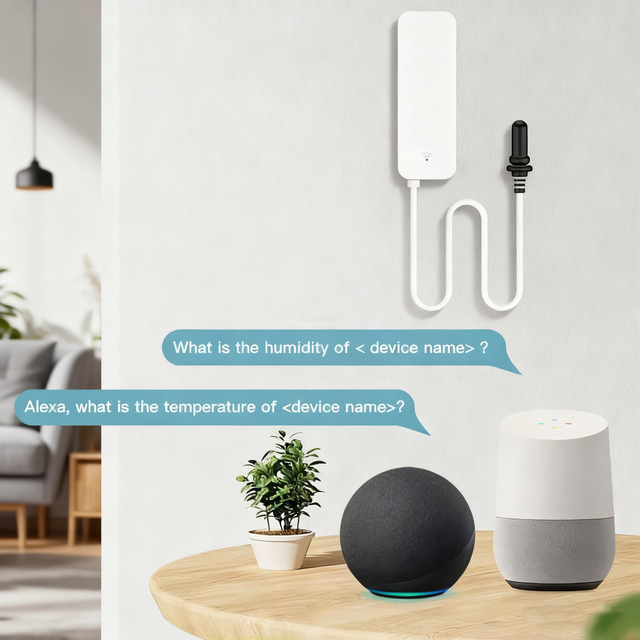 Alexa Google Voice-Controlled Humidity Sensor
