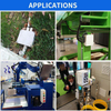 IP65 Plastic Junction Box ABS Waterproof Enclosure Terminal Box With Rubber Plugs Outdoor Electrical Distribution Box