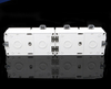 Close-up of IP66 waterproof 1-switch + 3-socket combo with RCD protection