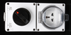ip66 triple outdoor electrical unit