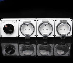 3-gang UK outdoor socket