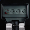 3-Gang Socket with RCD Breaker IP66 16A Breaker Outlet