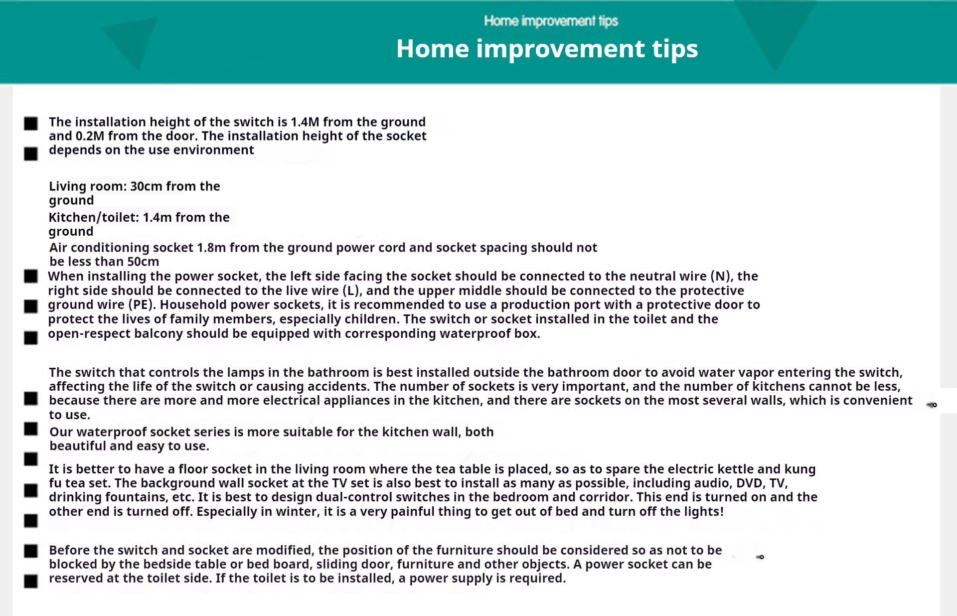 Home improvement tips