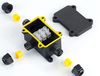 IP68 Waterproof Junction Box Outdoor 3 Way T Type PA66 Nylon Electrical Cable Connector Sleeve External Splice Enclosure
