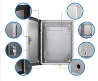 Stainless Steel Electrical Enclosure Box IP54 Wall Mount Metal Power Distribution Board Customized Electronic Project Junction Box