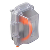 1 Gang Nonmetallic Extra Duty Waterproof In Use Receptacle Cover Outdoor Weatherproof Outlet Box Protector Clear Deep Cover