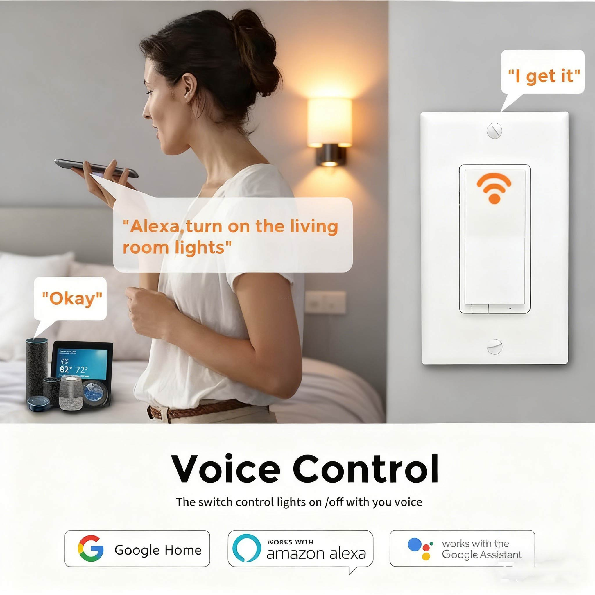voice control z wave dimmer switch​