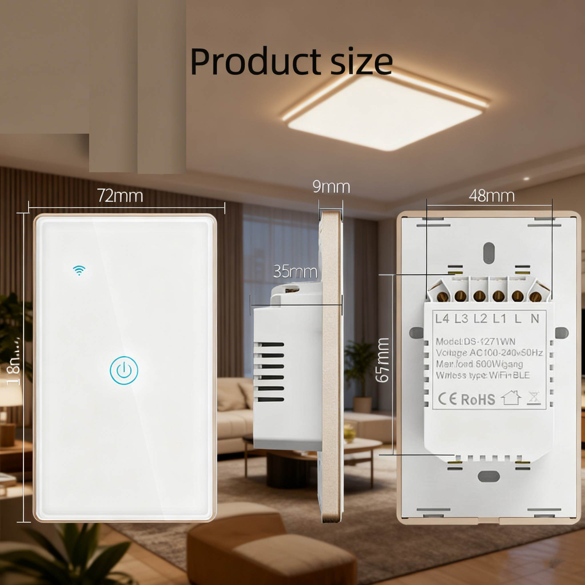 Tuya Touch WiFi Smart Wall Switch