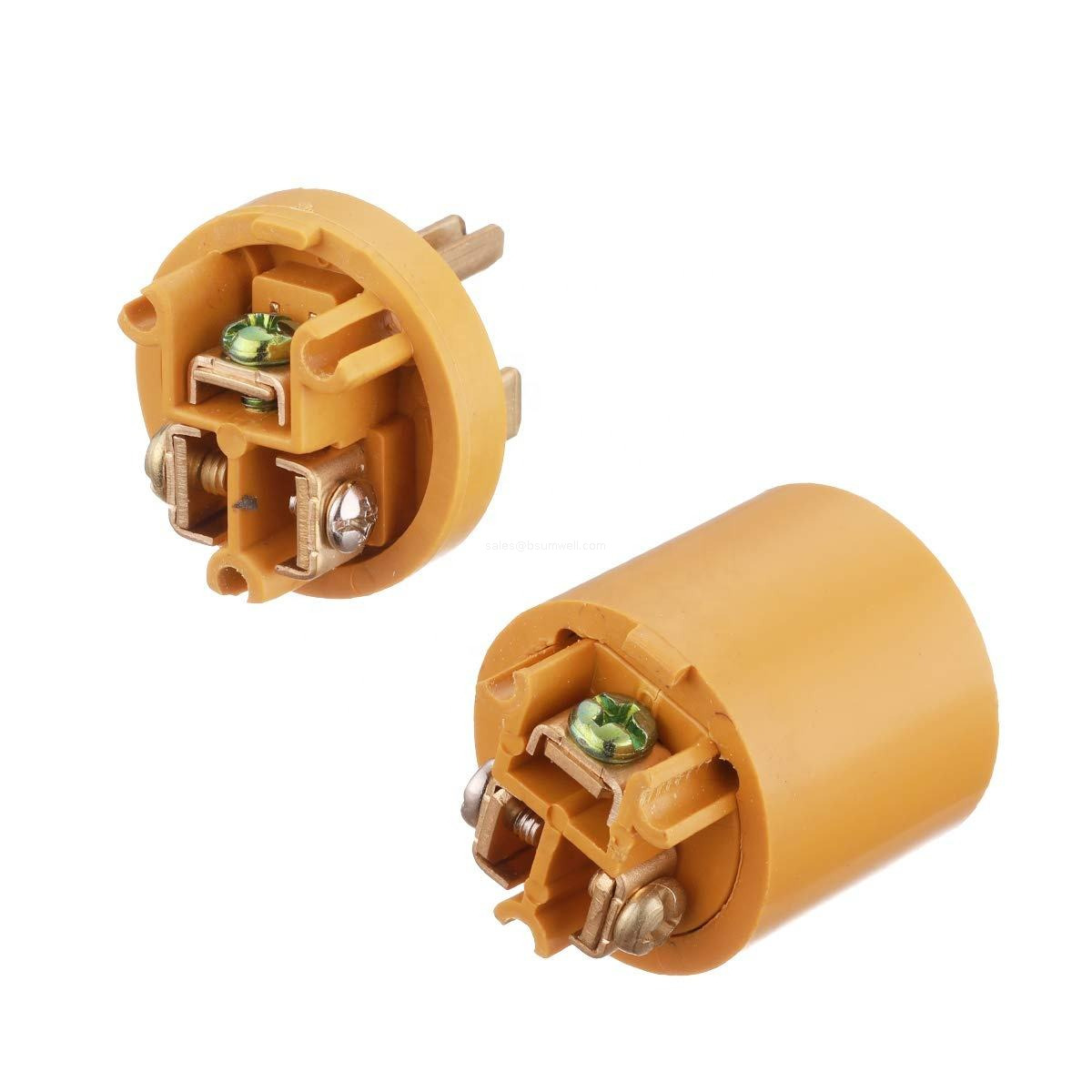 Heavy Duty 15A 125V NEMA 5 15P Male Plug Female Receptacle Set Grounded Replacement Electrical Extension Cord Ends