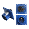 IP44 Waterproof Caravan Power Socket 16A 250V CEE Panel Mount Electrical Receptacle With Magnetic Cover