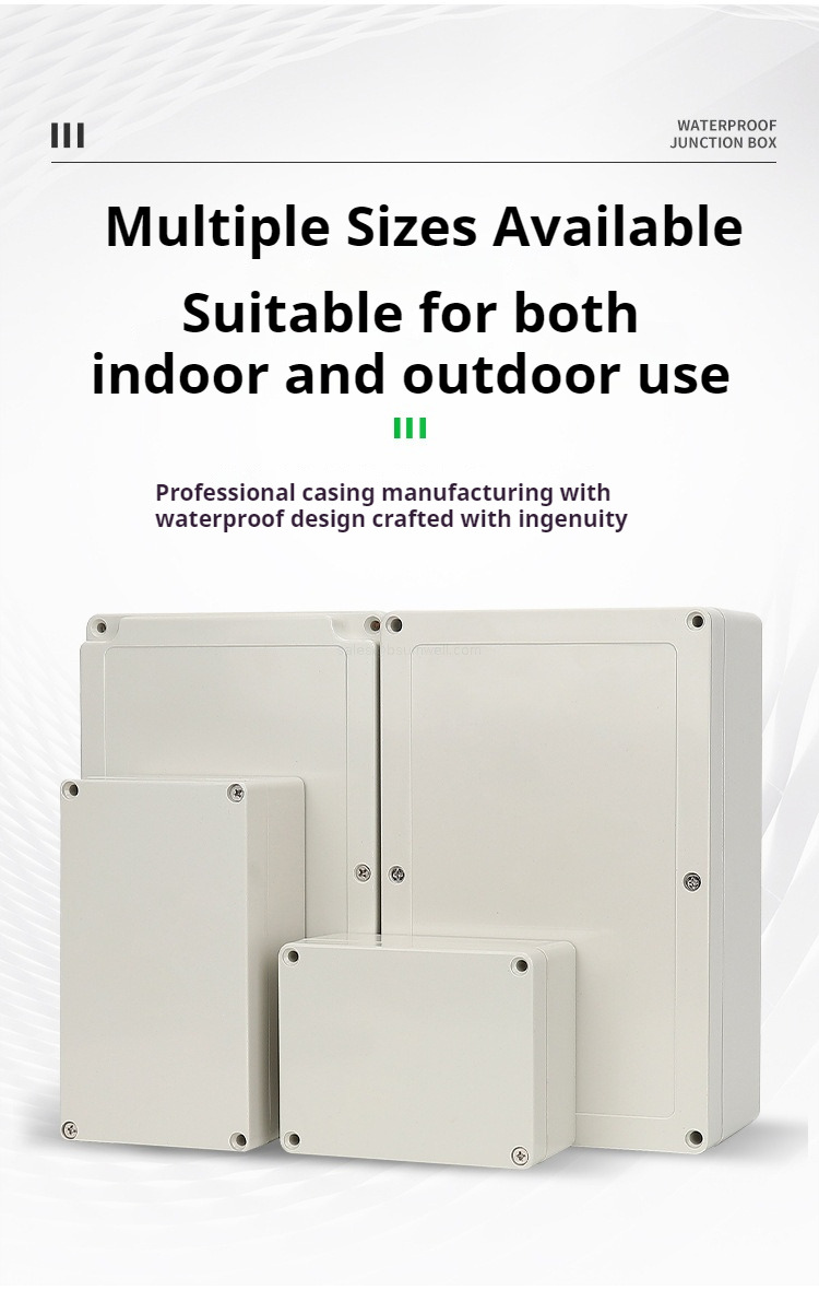 outdoor waterproof junction box with sealing ring