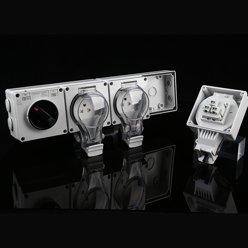 UL listed triple gang socket construction site power solution