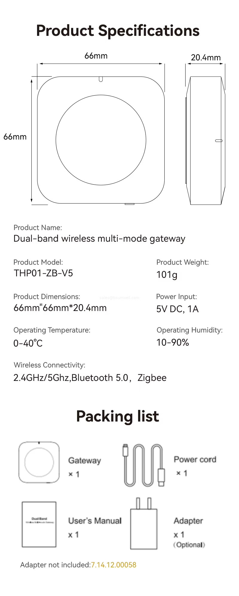 Product Specifications
