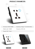 Tuya Smart Life Wifi UK/Universal Type Smart WiFi Wall Socket Glass Panel 86x86MM Universal Touch Electrical Wall Outlet