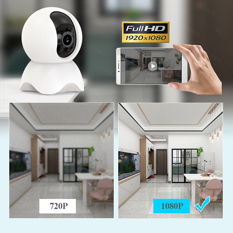 Home Security Baby Monitor Two Way Audio Night Vision Camera Tuya 1080P HD Wireless CCTV Indoor Wifi Mini IP Camera