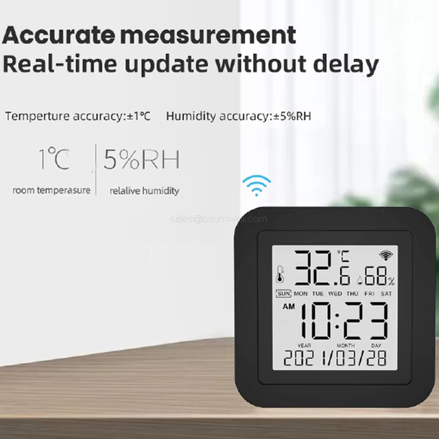 Ir Remote Control tuya Smart Wifi Ir Remote Control With Temperature Humidity Clock 3 In 1 air temperature instrument