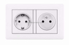 Glass PC Stainless Steel Panel Socket Switch Household Gray Black Grey UK EU US Model