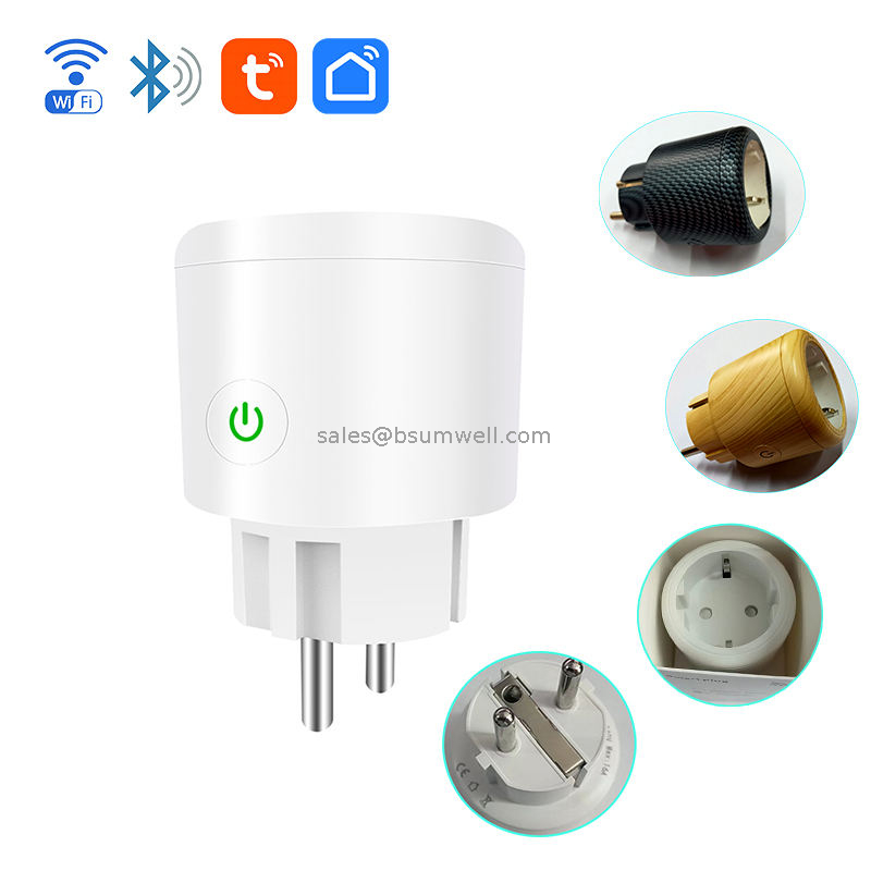 Tuya EU Tuya Wifi Mesh with Energy Monitor 20a 16a Can Custom Firmware Reflash Base on Esp32 Modules Smart Plug