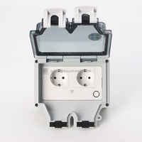 New Product Ideas 2024 Wifi Outdoor Waterproof Power Outlet Tuya Wall Socket Wall Switch Outdoor Socket Wifi Socket