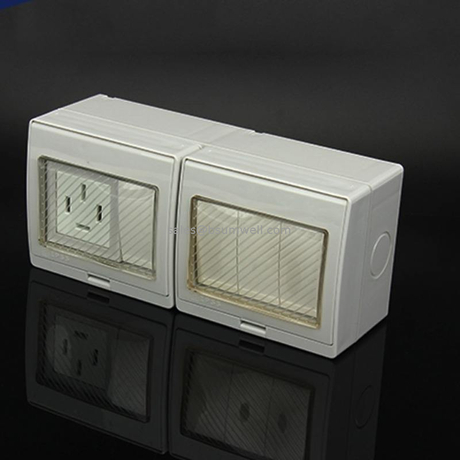 Outdoor IP55 Waterproof 4 Gang Switch 1 Gang Socket 3 Phase Wall ...