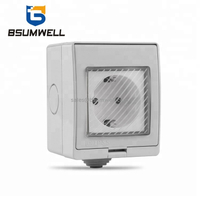 Wireless Tuya APP Voice Remote Control Work EU Waterproof Outdoor Wifi Zigbee Socket Housing Socket